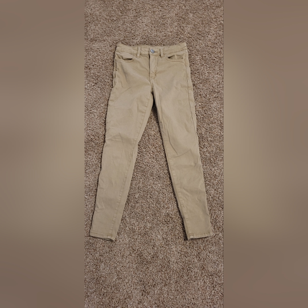 American Eagle Stretch Jeans Size 2 Color Tan
